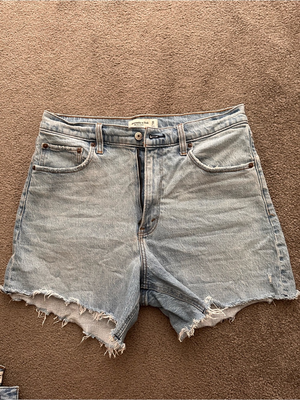 High rise dad shorts